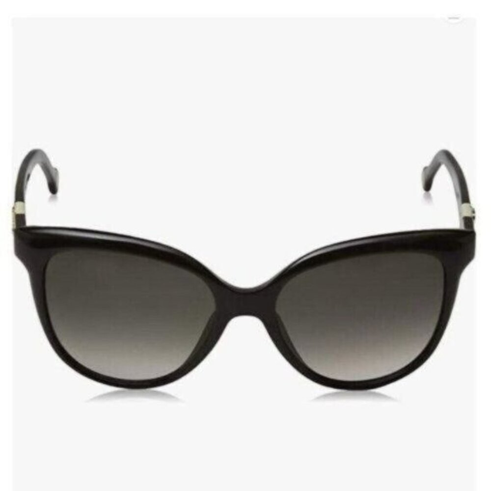 Carolina Herrera Sunglasses SHE697 Brown Cat Eye Classic - Picture 5 of 9